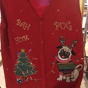 Pug Christmas vest